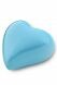 Heart shaped blue keepsake urn