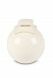 Small porcelain cremation urn for ashes 'Siena' white