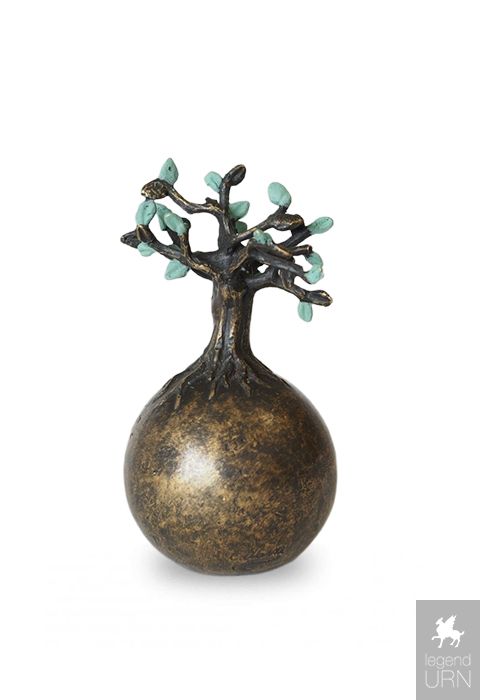 Prestige Punt Zakje Bronze keepsake urn for ashes 'Tree of Life' | legendURN