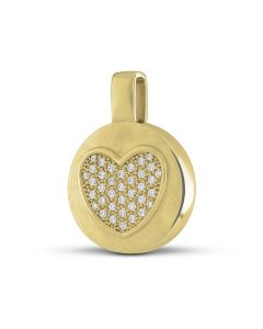 LegendURN Keychain Cremation Ashes Urn Pendant 'Cylinder' with Pawprint Gilded | Gold | 0.001L